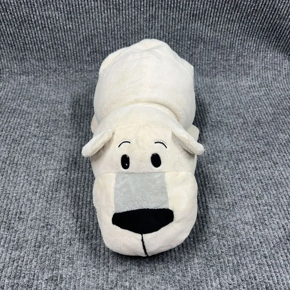 Just Play FlipaZoo 2 in 1 Plush 20” White Polar Bear Poppi/Gray Husky‎ Dog Asher